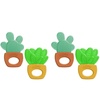 image:imageDr Browns AquaCool WaterFilled Teether Cooling Baby Teether Toy for Sore Gums Green Cactus BPAFree 3m 4PackHouse Plants