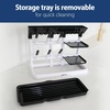 image:imageDr Browns Baby Bottle Drying Tower StandUp Countertop Drying Rack with Organized Storage for Baby Essentials Space Saving Vertical Rack BlackWhiteBlackWhite