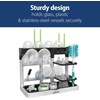 image:imageDr Browns Baby Bottle Drying Tower StandUp Countertop Drying Rack with Organized Storage for Baby Essentials Space Saving Vertical Rack BlackWhiteBlack  White
