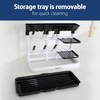 image:imageDr Browns Baby Bottle Drying Tower StandUp Countertop Drying Rack with Organized Storage for Baby Essentials Space Saving Vertical Rack BlackWhiteBlack  White