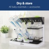 image:imageDr Browns Baby Bottle Drying Tower StandUp Countertop Drying Rack with Organized Storage for Baby Essentials Space Saving Vertical Rack BlackWhiteBlackWhite