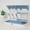 image:imageDr Browns Baby Bottle Drying Tower StandUp Countertop Drying Rack with Organized Storage for Baby Essentials Space Saving Vertical Rack BlackWhiteBlueWhite