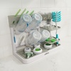 image:imageDr Browns Baby Bottle Drying Tower StandUp Countertop Drying Rack with Organized Storage for Baby Essentials Space Saving Vertical Rack BlackWhiteGrayWhite