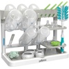 image:imageDr Browns Baby Bottle Drying Tower StandUp Countertop Drying Rack with Organized Storage for Baby Essentials Space Saving Vertical Rack BlackWhiteGrayWhite