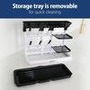 image:imageDr Browns Baby Bottle Drying Tower StandUp Countertop Drying Rack with Organized Storage for Baby Essentials Space Saving Vertical Rack BlackWhiteGrayWhite