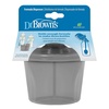 image:imageDr Browns Baby Formula Dispenser with SnapOn Lid for OntheGo FeedingsMilk Powder Dispenser for Traveling with InfantGray2Pack  Gray
