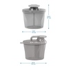 image:imageDr Browns Baby Formula Dispenser with SnapOn Lid for OntheGo FeedingsMilk Powder Dispenser for Traveling with InfantGray2Pack  Gray