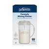 image:imageDr Browns Baby Formula Mixing Pitcher with Adjustable Stopper Locking Lid amp No Drip Spout Black BPA Free 36oz 1 PackGray