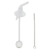 image:imageDr Browns Babys First Straw Cup Straw Replacement Kit with One Straw and One Cleaning Brush BPA Free1 Count Pack of 1