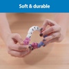 image:imageDr Browns Best Friends Teething Ring 100 Silicone Massaging Teether Toy Pink and Purple BPAFree 3m1Pack