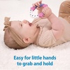 image:imageDr Browns Best Friends Teething Ring 100 Silicone Massaging Teether Toy Pink and Purple BPAFree 3m1Pack
