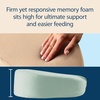 image:imageDr Browns Bottle Feeding and Nursing Lap Support Pillow with Cover UShaped Premium Memory Foam Responsive Firm Support Storm GreenGentle Beige