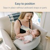 image:imageDr Browns Bottle Feeding and Nursing Lap Support Pillow with Cover UShaped Premium Memory Foam Responsive Firm Support Storm GreenLightgray