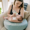 image:imageDr Browns Bottle Feeding and Nursing Lap Support Pillow with Cover UShaped Premium Memory Foam Responsive Firm Support Storm GreenStorm Green