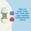 image:imageDr Browns CleanUp Float amp Hatch Dino Eggs MultiUse Interactive Bath and Pool Toy for Toddlers 6m BPA Free Packaging May VaryDino Hatch Eggs