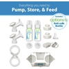 image:imageDr Browns Customflow Hospital Strength Double Electric Breast Pump with Adjustable Settings Includes Breast Milk Collection Bottles Flanges amp Other Pumping EssentialsBreast Pump Gift Set