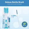 image:imageDr Browns Deluxe Baby Bottle Cleaning Brush with Vent Brush 1Pack  Dr Browns AntiColic Options VentReservoir Cleaning Brushes BPAFree Blue 5 Count