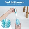 image:imageDr Browns Deluxe Baby Bottle Cleaning Brush with Vent Brush 1Pack  Dr Browns AntiColic Options VentReservoir Cleaning Brushes BPAFree Blue 5 Count