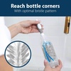 image:imageDr Browns Deluxe Bottle Brush for Cleaning Baby Bottles Nipples and Sippy Cups with Suction Cup Stand and Vent Brush BPAFree Blue 1Pack Packaging and Color May Vary1Pack Gray