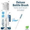 image:imageDr Browns Deluxe Bottle Brush for Cleaning Baby Bottles Nipples and Sippy Cups with Suction Cup Stand and Vent Brush BPAFree Blue 1Pack Packaging and Color May Vary1Pack Gray