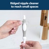image:imageDr Browns Deluxe Bottle Brush for Cleaning Baby Bottles Nipples and Sippy Cups with Suction Cup Stand and Vent Brush BPAFree Blue 1Pack Packaging and Color May Vary1Pack Gray