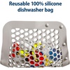 image:imageDr Browns Dishwasher Bag with Adjustable Sizing 100 Silicone for Baby Bottles Parts Nipples Breast Pump Accessories and Pacifiers Gray BPAFree 1PackBlue Bag