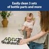 image:imageDr Browns Dishwasher Basket for Small Baby Bottle Parts Pacifiers and Accessories Clean Store and Organize Newborn Essentials BPA Free Black