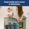 image:imageDr Browns Dishwasher Basket for Small Baby Bottle Parts Pacifiers and Accessories Clean Store and Organize Newborn Essentials BPA Free Black