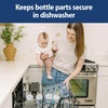 image:imageDr Browns Dishwasher Basket for Small Baby Bottle Parts Pacifiers and Accessories Clean Store and Organize Newborn Essentials BPA FreeBlue