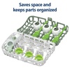 image:imageDr Browns Dishwasher Basket for Small Baby Bottle Parts Pacifiers and Accessories Clean Store and Organize Newborn Essentials BPA FreeVerde
