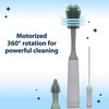 image:imageDr Browns Electric Silicone Brush Set  Spinning Handle 3 Brushes to Clean Baby Bottles Spouts Nipples and Straws BPAFree