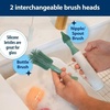 image:imageDr Browns Electric Silicone Brush Set  Spinning Handle 3 Brushes to Clean Baby Bottles Spouts Nipples and Straws BPAFree