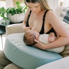 image:imageDr Browns Feeding Support Pillow with Cover Light Gray amp Baby Formula Dispenser Gray amp Natural Flow AntiColic Options WideNeck Baby Bottles 5 oz150 mL 4 Pack 0m