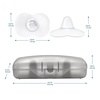 image:imageDr Browns Feeding Support Pillow with Cover Light Gray amp Breastfeeding Nipple Shields 20mm amp Disposable Breast Pads  60pk