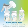 image:imageDr Browns Feeding Support Pillow with Cover Light Gray amp Manual Breast Pump amp Breast Milk Storage Bags 100 ct 6 oz Bags BPA free