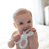 image:imageDr Browns Flexees Gray amp Blue Bunny 100 Silicone Baby Teethers BPA Free for 3 Months Babies