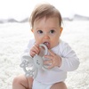 image:imageDr Browns Flexees Teether Gray Bunny Soft 100 Silicone Baby Teether BPA Free 3m 1 PackBunny  Gray