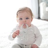 image:imageDr Browns Flexees Teether Gray Bunny Soft 100 Silicone Baby Teether BPA Free 3m 1 PackBunny  Gray