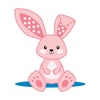 image:imageDr Browns Flexees Teether Gray Bunny Soft 100 Silicone Baby Teether BPA Free 3m 1 PackBunny  Pink