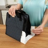 image:imageDr Browns Fold amp Freeze Bottle Tote Breastfeeding Essential Cooler Bag 6 Baby Bottles Milk Storage  Black1 Pack  Black