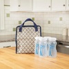 image:imageDr Browns Fold amp Freeze Bottle Tote Breastfeeding Essential Cooler Bag 6 Baby Bottles Milk Storage  Black1 Pack  Multicolor