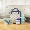 image:imageDr Browns Fold amp Freeze Bottle Tote Breastfeeding Essential Cooler Bag 6 Baby Bottles Milk Storage  Black1 Pack  Multicolor