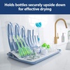 image:imageDr Browns Folding Baby Bottle Drying Rack for Easy Storage  Dry Nipples Pacifiers and Other Baby Essentials BPA FreeFolding Drying Rack Pack of 6