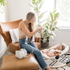 image:imageDr Browns HandsFree Strapless FrontClose Pumping Bra for Breastfeeding  Black  SMBeige