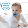 image:imageDr Browns HappyPaci 100 Silicone Baby Pacifier Contoured OnePiece Design GrayGreenEcru 06m BPAFree 3Pack3Pack  BlueLightBlueWhite