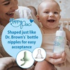 image:imageDr Browns HappyPaci 100 Silicone Baby Pacifier Contoured OnePiece Design GrayGreenEcru 06m BPAFree 3Pack3Pack  GrayGreenEcru