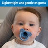 image:imageDr Browns HappyPaci 100 Silicone Baby Pacifier Contoured OnePiece Design GrayGreenEcru 06m BPAFree 3Pack4Pack  BlueLightBlueWhite