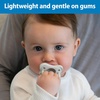 image:imageDr Browns HappyPaci 100 Silicone Baby Pacifier Contoured OnePiece Design GrayGreenEcru 06m BPAFree 3Pack4Pack  GrayBlackWhite