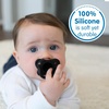 image:imageDr Browns HappyPaci 100 Silicone Baby Pacifier Contoured OnePiece Design GrayGreenEcru 06m BPAFree 3Pack4Pack  GrayBlackWhite