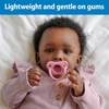 image:imageDr Browns HappyPaci 100 Silicone Baby Pacifier Contoured OnePiece Design GrayGreenEcru 06m BPAFree 3Pack4Pack  LightPinkPinkWhite